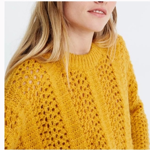 Madewell Windemere Pointelle Pullover Sweater - Picture 3 of 8